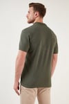 Pamuklu Regular Fit Düğmeli Polo Yaka 4'lü Paket Erkek T Shirt 5902127S4 Siyah-Beyaz-Kırmızı-Haki