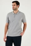 Pamuklu Regular Fit Düğmeli Polo Yaka 5'li Paket Erkek T Shirt 5902127S5 Gül-Elma Yeşili-Koyu Mavi-Kül-Petrol