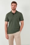 Pamuklu Regular Fit Düğmeli Polo Yaka 5'li Paket Erkek T Shirt 590211827S5 Gri Melanj-Antrasit-Haki-Kül-Vizon