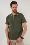 Pamuklu Regular Fit Düğmeli Polo Yaka 5'li Paket Erkek T Shirt 590211827S5 Aquamavi-Hakisarı-Tarçın-Vişne-Taş