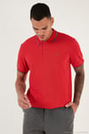 Pamuklu Regular Fit Düğmeli Polo Yaka 3'lü Paket Erkek T Shirt 590211827S3 Kırmızı-Beyaz-Elma Yeşili