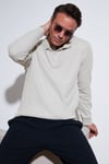 Pamuklu Regular Fit Düğmeli Polo Yaka Erkek Sweat 5905739 TAŞ