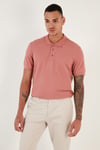 Pamuklu Regular Fit Düğmeli Polo Yaka 4'lü Paket Erkek T Shirt 5902127S4 İndigo-Gri Melanj-Tarçın-Gül