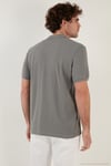 Pamuklu Regular Fit Düğmeli Polo Yaka 3'lü Paket Erkek T Shirt 5902127S3 Saks-Açık Haki-Kül