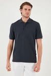 Pamuklu Regular Fit Düğmeli Polo Yaka 3'lü Paket Erkek T Shirt 5902127S3 Siyah-Kırmızı-Antrasit