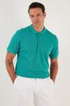 Pamuklu Regular Fit Düğmeli Polo Yaka 4'lü Paket Erkek T Shirt 5902127S4 Beyaz-Tarçın-Benetton-Gül