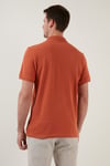 Pamuklu Regular Fit Düğmeli Polo Yaka 4'lü Paket Erkek T Shirt 5902127S4 Tarçın-Gül-Elma Yeşili-Koyu Mavi