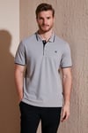 Pamuklu Regular Fit Düğmeli Polo Yaka 5'li Paket Erkek T Shirt 590211827S5 Aquamavi-Hakisarı-Tarçın-Vişne-Taş