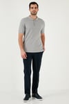 Pamuklu Regular Fit Düğmeli Polo Yaka 4'lü Paket Erkek T Shirt 5902127S4 Vizon-Petrol-Kül-Elma Yeşili