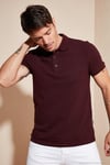 Pamuklu Regular Fit Düğmeli Polo Yaka 3'lü Paket Erkek T Shirt 590211827S3 Vişne-Haki-Siyah