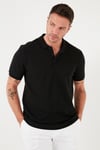 Pamuklu Regular Fit Düğmeli Polo Yaka 4'lü Paket Erkek T Shirt 5902127S4 Siyah-Kırmızı-Koyu Mavi-Kül