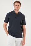 Pamuklu Regular Fit Düğmeli Polo Yaka 4'lü Paket Erkek T Shirt 5902127S4 Antrasit-Mavi-Elma Yeşili-Kül