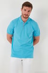 Pamuklu Regular Fit Düğmeli Polo Yaka 5'li Paket Erkek T Shirt 590211827S5 Aquamavi-Hakisarı-Tarçın-Vişne-Taş