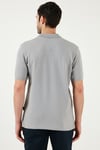 Pamuklu Regular Fit Düğmeli Polo Yaka 3'lü Paket Erkek T Shirt 5902127S3 Antrasit-Haki-Kül