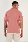 Pamuklu Regular Fit Düğmeli Polo Yaka 3'lü Paket Erkek T Shirt 5902127S3 Siyah-Beyaz-Gül