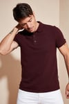 Pamuklu Regular Fit Düğmeli Polo Yaka 5'li Paket Erkek T Shirt 5902127S5 Beyaz-Kırmızı-Vişne-İndigo-Saks