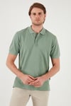 Pamuklu Regular Fit Düğmeli Polo Yaka 4'lü Paket Erkek T Shirt 5902127S4 Antrasit-Mavi-Elma Yeşili-Kül