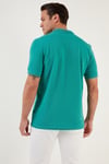 Pamuklu Regular Fit Düğmeli Polo Yaka 4'lü Paket Erkek T Shirt 5902127S4 Mavi-Pudra-Benetton-Gül