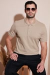 Pamuklu Regular Fit Düğmeli Polo Yaka 4'lü Paket Erkek T Shirt 5902127S4 Kül-Vizon-Beyaz-Haki