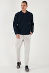 Pamuklu Regular Fit Düğmeli Polo Yaka Erkek Sweat 5905739 KOYU LACİVERT