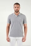 Pamuklu Regular Fit Düğmeli Polo Yaka 3'lü Paket Erkek T Shirt 590211827S3 Siyah-Beyaz-Gri Melanj