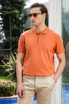 Pamuklu Regular Fit Düğmeli Polo Yaka 4'lü Paket Erkek T Shirt 5902127S4 Beyaz-Tarçın-Benetton-Gül
