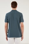 Pamuklu Regular Fit Düğmeli Polo Yaka 3'lü Paket Erkek T Shirt 5902127S3 Petrol-Gri Melanj-Beyaz