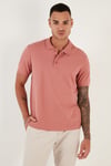 Pamuklu Regular Fit Düğmeli Polo Yaka 4'lü Paket Erkek T Shirt 5902127S4 Tarçın-Pudra-Benetton-Gül