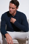 Pamuklu Regular Fit Düğmeli Polo Yaka Erkek Sweat 5905708 LACİVERT