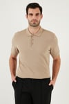 Pamuklu Regular Fit Düğmeli Polo Yaka 4'lü Paket T Shirt Erkek Polo Yaka T Shirt 590211827S4 Vizon-Petrol-Beyaz-Haki Sarı