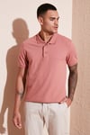 Pamuklu Regular Fit Düğmeli Polo Yaka 5'li Paket Erkek T Shirt 5902127S5 Beyaz-Hardal-İndigo-Tarçın-Gül