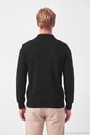 Pamuklu Regular Fit Düğmeli Uzun Kollu Erkek Polo 7024733 SİYAH