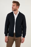 Pamuklu Regular Fit Düğmeli V Yaka Erkek Hırka 456205 LACİVERT