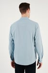 Pamuklu Regular Fit Düğmeli Yaka Erkek Gömlek CF20S111871 AQUA