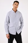Pamuklu Regular Fit Düğmeli Yaka Erkek Gömlek CF24S116488 SAKS