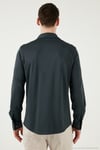 Pamuklu Regular Fit Düz Yaka Erkek Gömlek CF25S119628 ANTRASİT