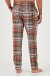 Pamuklu Regular Fit Ekoseli Elastik Bel Erkek Pijama Altı 611PT00154 CAMEL