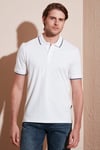Pamuklu Regular Fit Erkek Polo Yaka T Shirt 5902063 BEYAZ