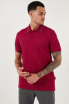 Pamuklu Regular Fit Erkek Polo Yaka T Shirt 5902063 BORDO