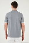 Pamuklu Regular Fit Erkek Polo Yaka T Shirt 5902063 Açık Gri-Ekru