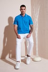 Pamuklu Regular Fit Erkek Polo Yaka T Shirt 5902063 MAVİ