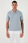Pamuklu Regular Fit Erkek Polo Yaka T Shirt 5902063 AÇIK GRİ