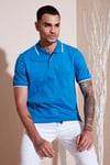 Pamuklu Regular Fit Erkek Polo Yaka T Shirt 5902063 MAVİ