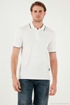 Pamuklu Regular Fit Erkek Polo Yaka T Shirt 5902063 BEYAZ