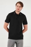 Pamuklu Regular Fit Erkek Polo Yaka T Shirt 5902063 SİYAH