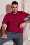 Pamuklu Regular Fit Erkek Polo Yaka T Shirt 5902063 BORDO