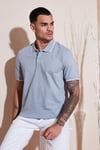 Pamuklu Regular Fit Erkek Polo Yaka T Shirt 5902063 AÇIK GRİ
