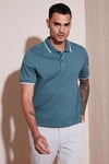 Pamuklu Regular Fit Erkek Polo Yaka T Shirt 5902063 PETROL