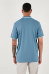Pamuklu Regular Fit Erkek Polo Yaka T Shirt 5902063 AÇIK MAVİ