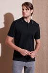 Pamuklu Regular Fit Erkek Polo Yaka T Shirt 5902063 SİYAH